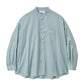 Silicon Poplin Oversized Band Collar Shirt