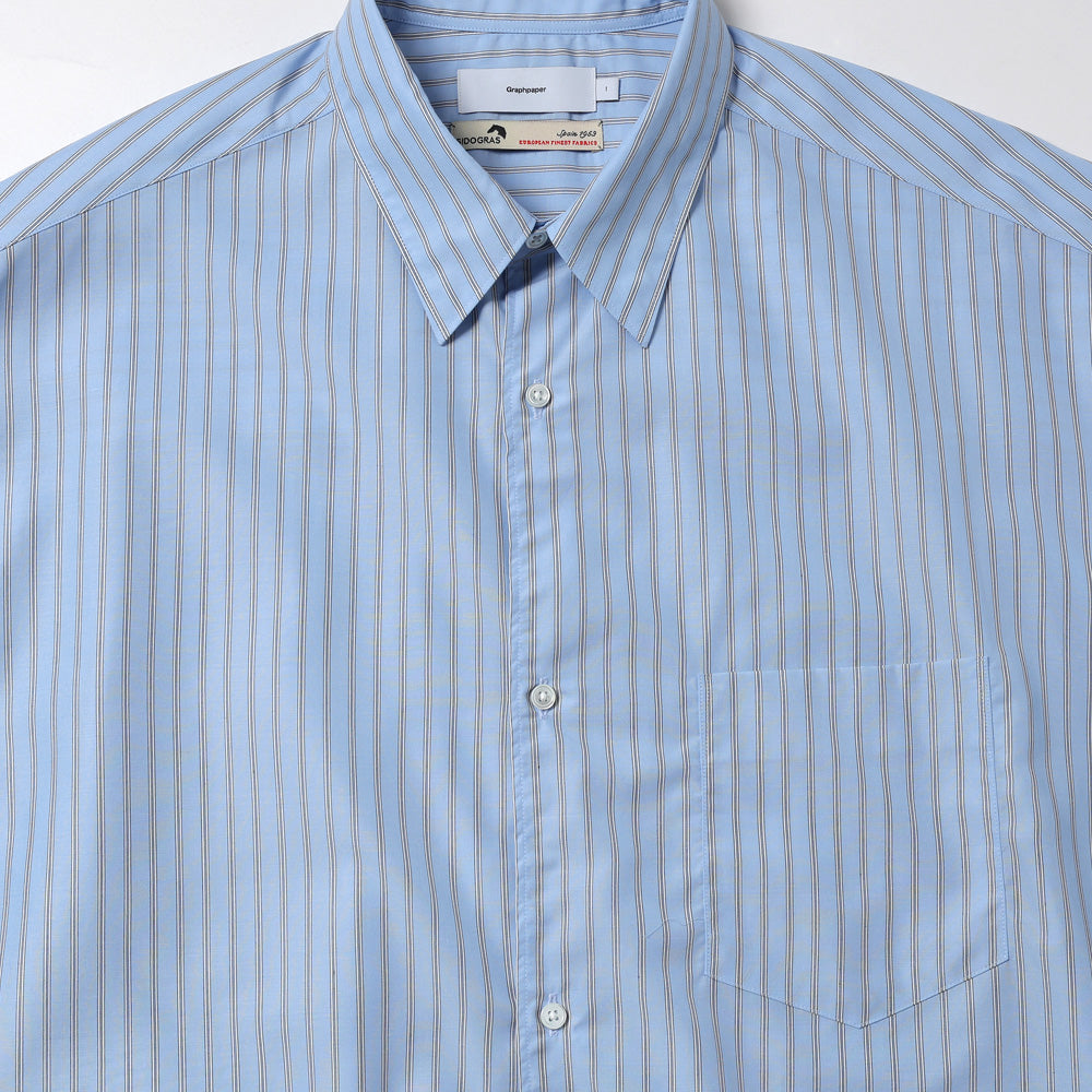 Graphpaper) SIDOGRAS L/S Oversized Regular Collar Shirt (GM262