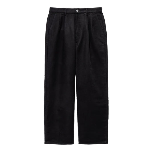 Cotton Double Serge Two Tuck Pants