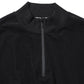 Pique Velour Jersey Half Zip Sweatshirt