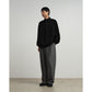 Pique Velour Jersey Half Zip Sweatshirt