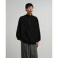 Pique Velour Jersey Half Zip Sweatshirt