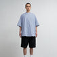 Broad S/S Oversized Band Collar Shirt