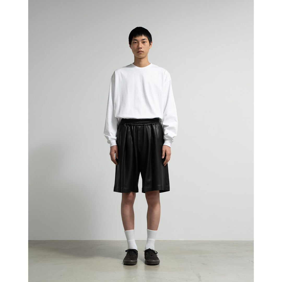 Graphpaper ショートパンツ 黒 Graphpaper (グラフペーパー) Solotex Twill Slim Waisted Chef Shorts