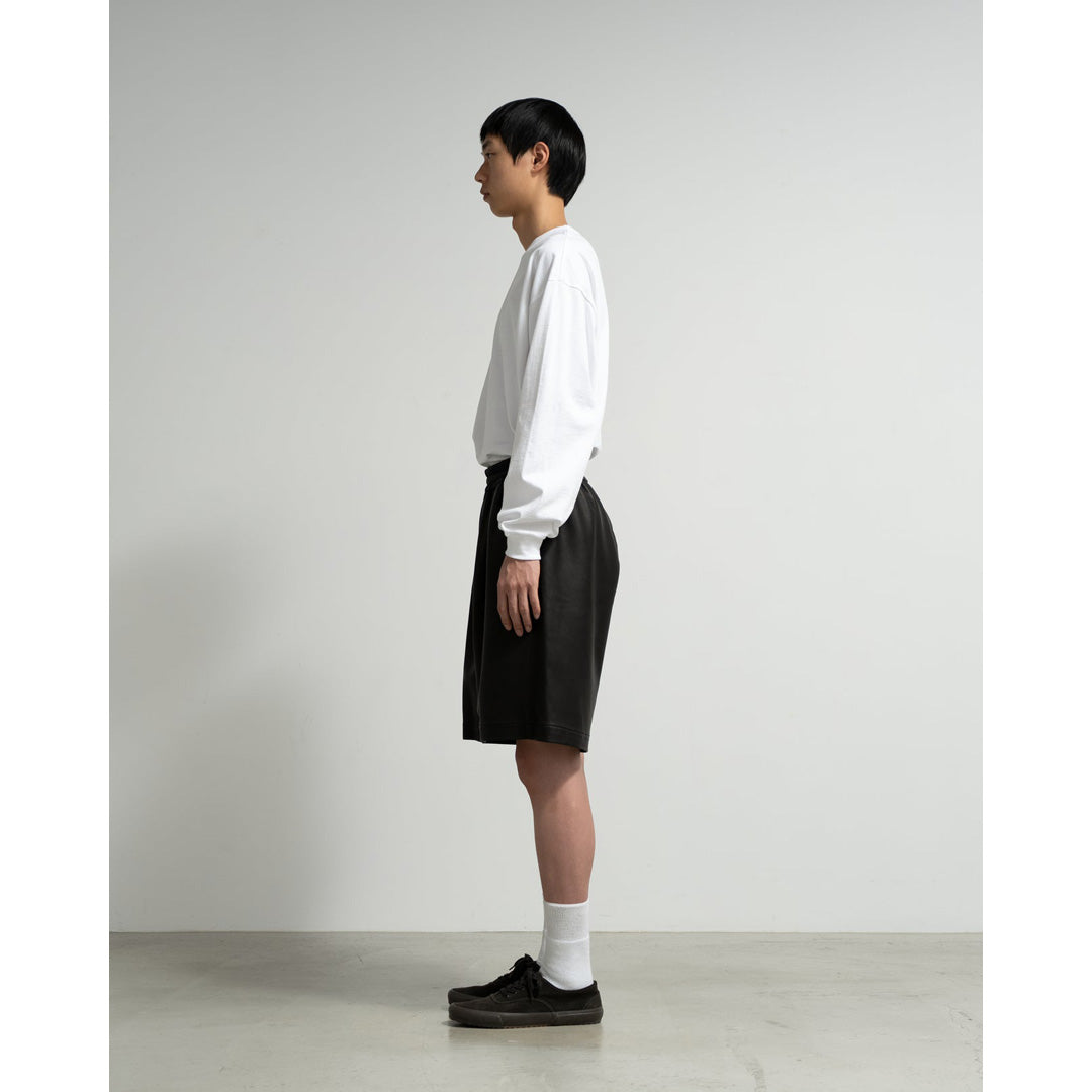 【Graphpaper】 パンツ Graphpaper) Lamb Leather Track Wide Shorts (GM261-40405