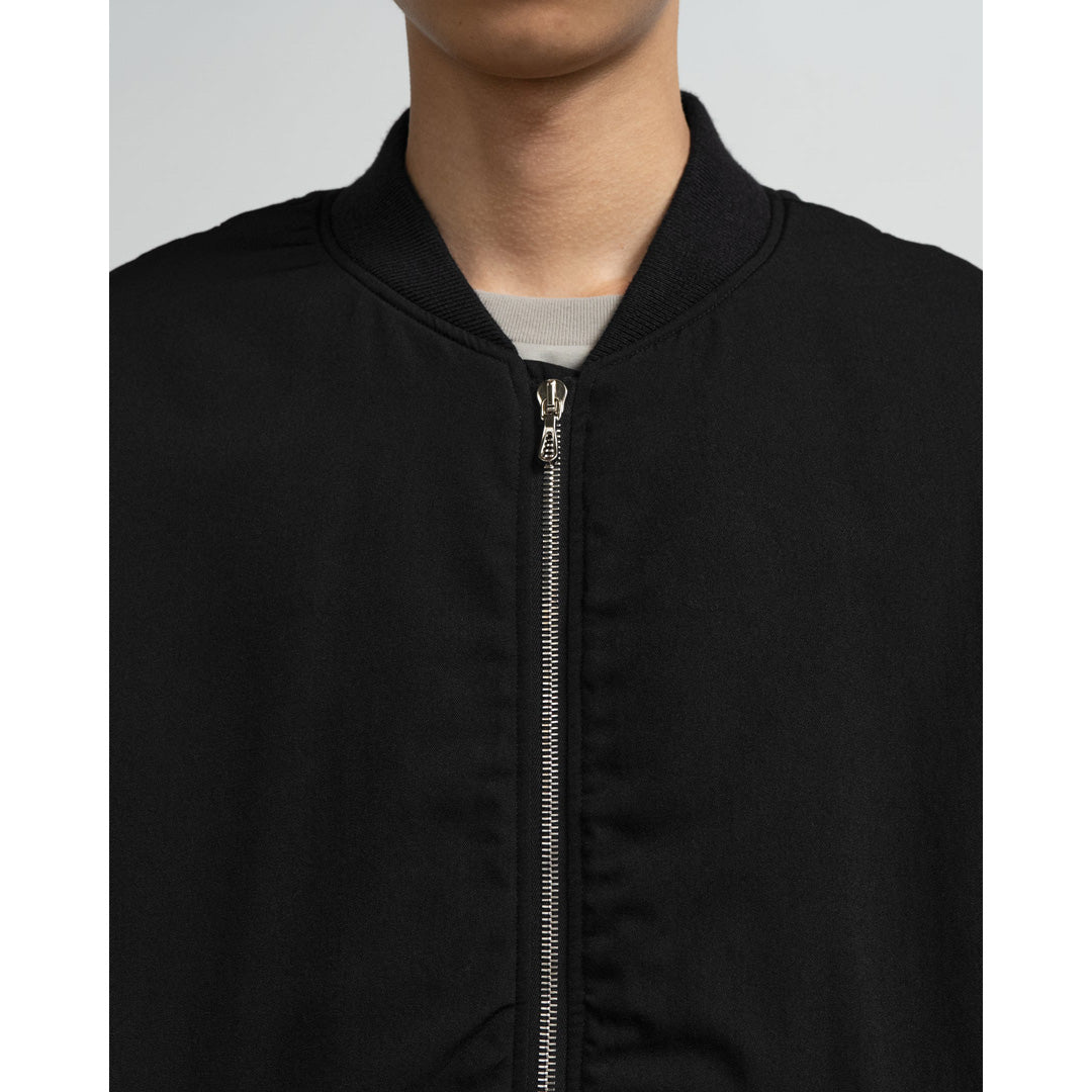 Fulled Wool Twill Flight Jacket