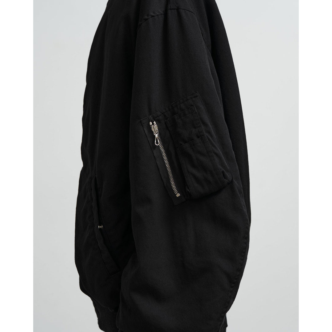 Fulled Wool Twill Flight Jacket