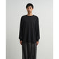 Fine Wool Border Long Sleeve Crew Neck Tee
