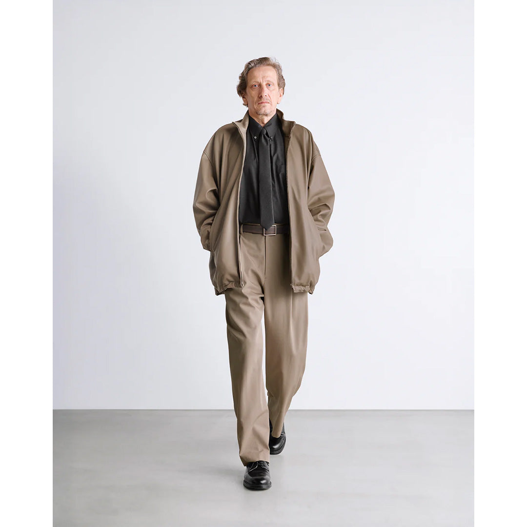 Fine Wool Heather Oversized L/S B.D. Shirt