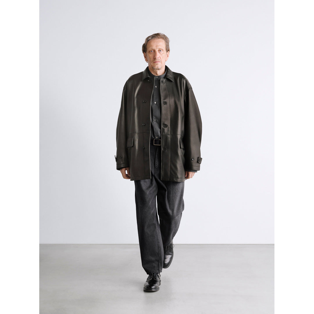 Lamb Leather Car Coat