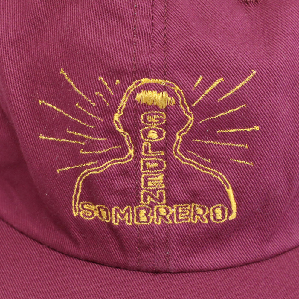 Golden Sombrero Logo CAP(BURGUNDY)