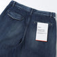 Selvage Denim Two Tuck Tapered Pants(Dk. FADE)