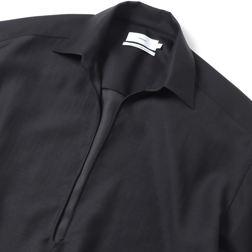 Wool Cupro Skipper Shirt