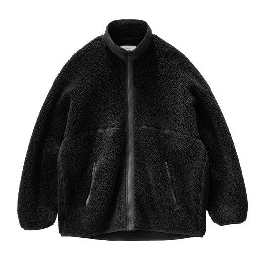 Wool Boa Zip-Up Blouson