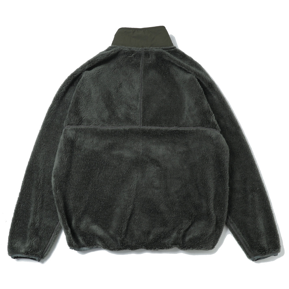 Wool Boa Zip-Up Blouson