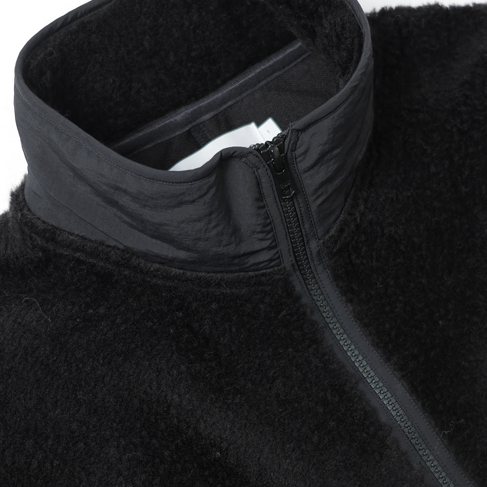 Wool Boa Zip-Up Blouson