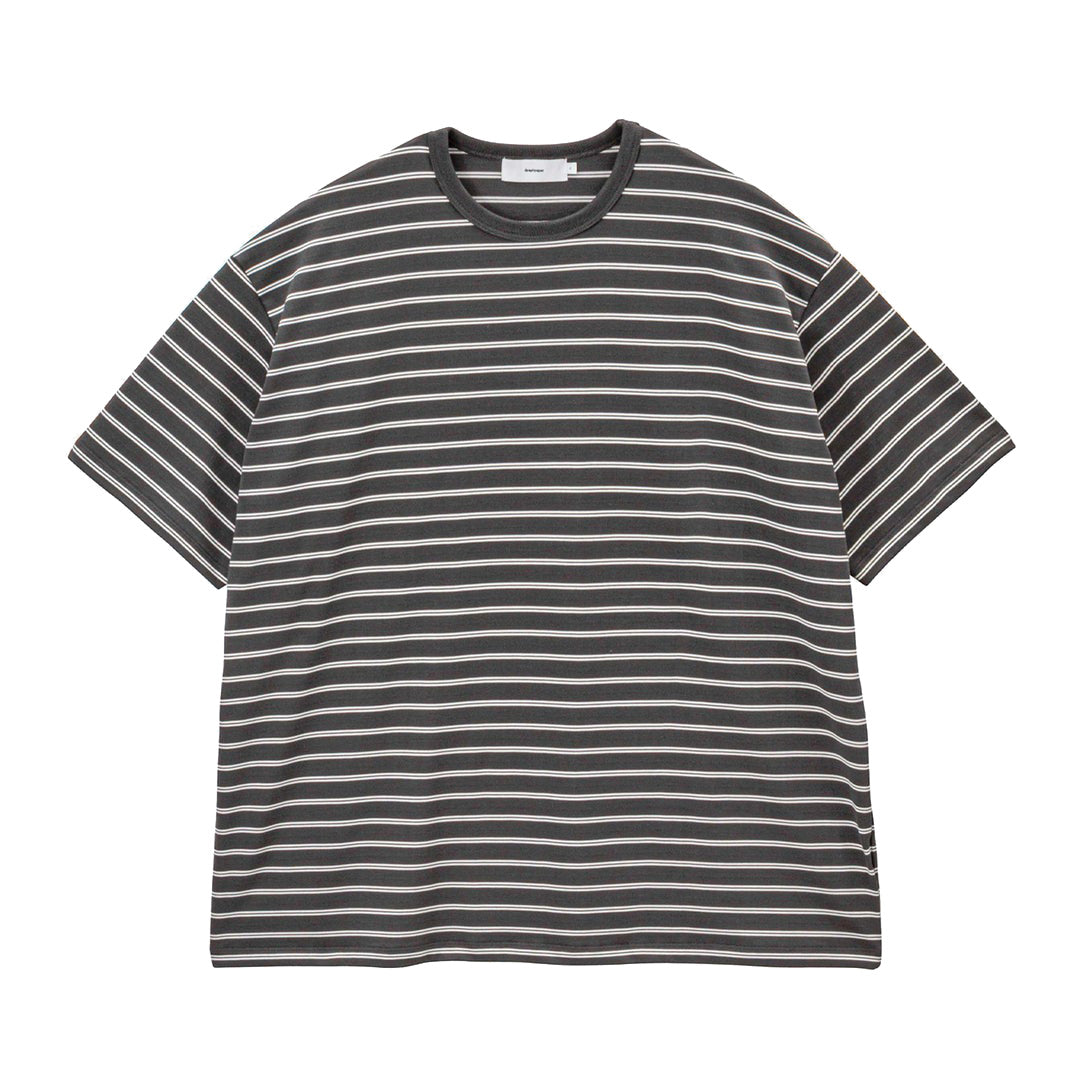 Graphpaper) Tri Spun Border S/S Tee (GU261-70120B) | Graphpaper