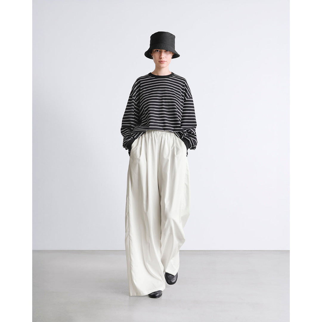 Graphpaper) Tri Spun Border L/S Tee (GU261-70121B) | Graphpaper
