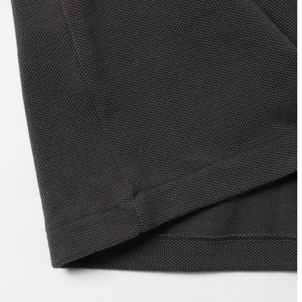 トップス Graphpaper Pique Jersey Skipper Polo Graphpaper - Cotton Pique Jersey L/S Skipper Polo / BEIGE | Stripe