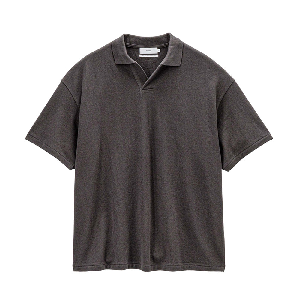 Graphpaper) Cotton Pique Jersey S/S Skipper Polo (GU261-70416