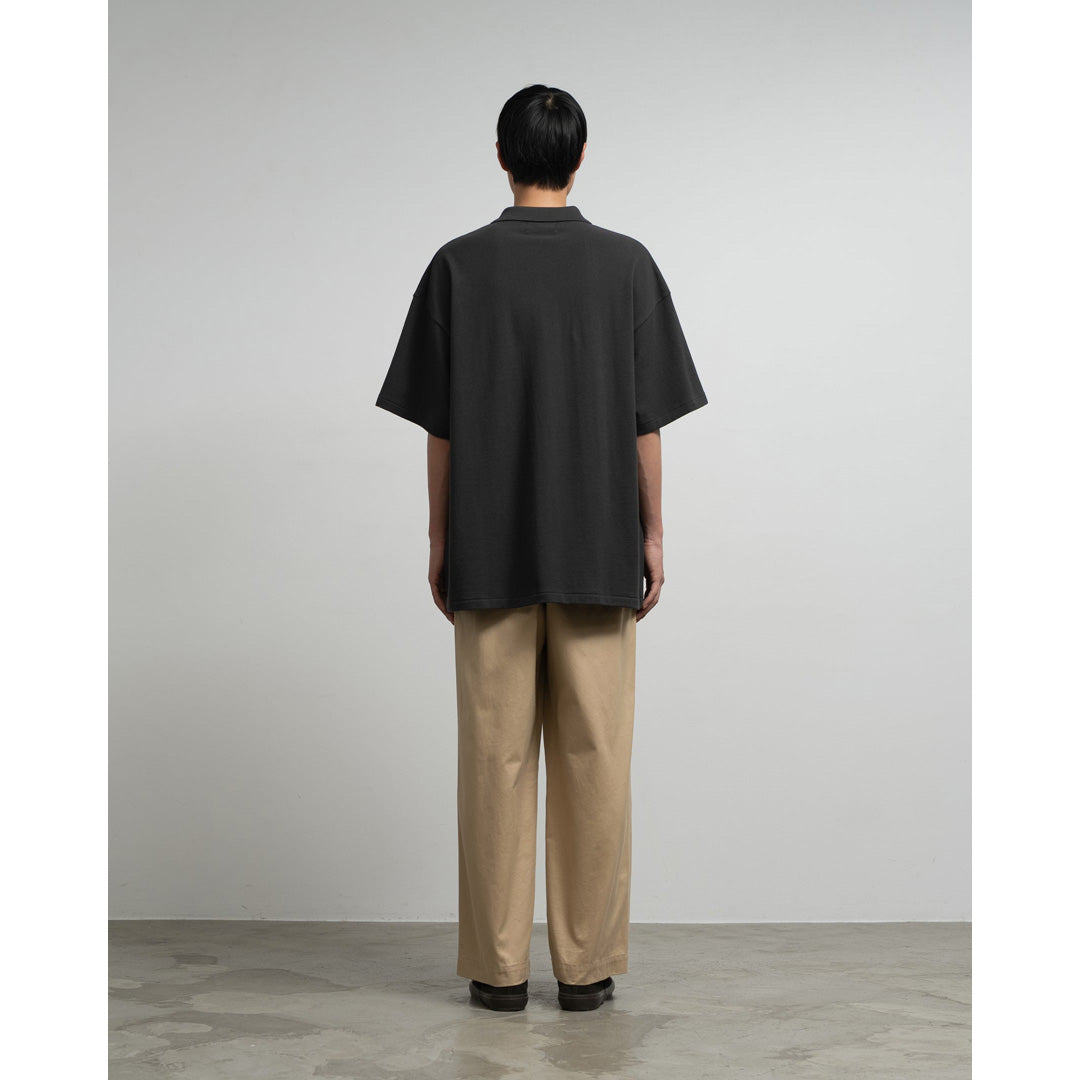 Graphpaper) Cotton Pique Jersey S/S Skipper Polo (GU261-70416
