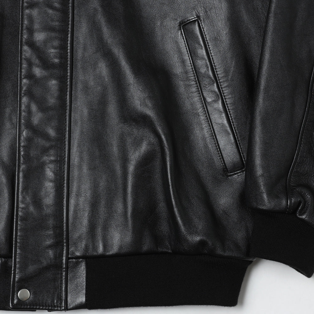 Cow Leather Raglan Blouson