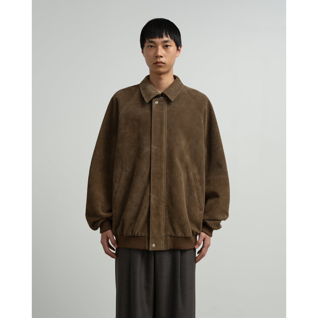 Hairy Suede Raglan Blouson