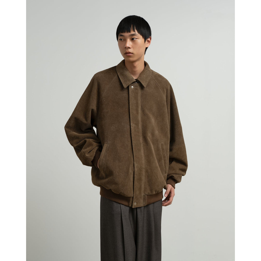 Hairy Suede Raglan Blouson