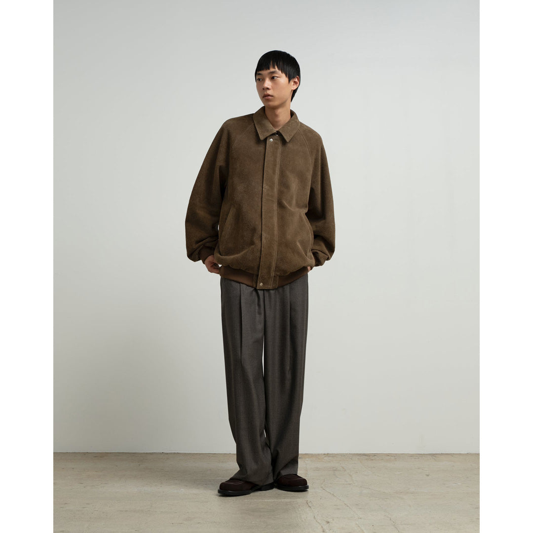 Hairy Suede Raglan Blouson