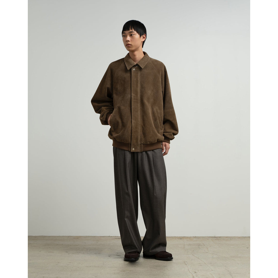 Hairy Suede Raglan Blouson