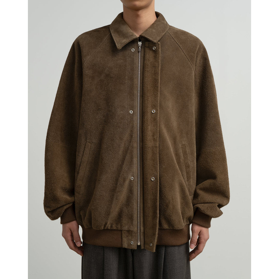 Hairy Suede Raglan Blouson