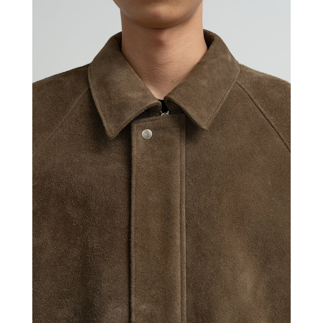 Hairy Suede Raglan Blouson