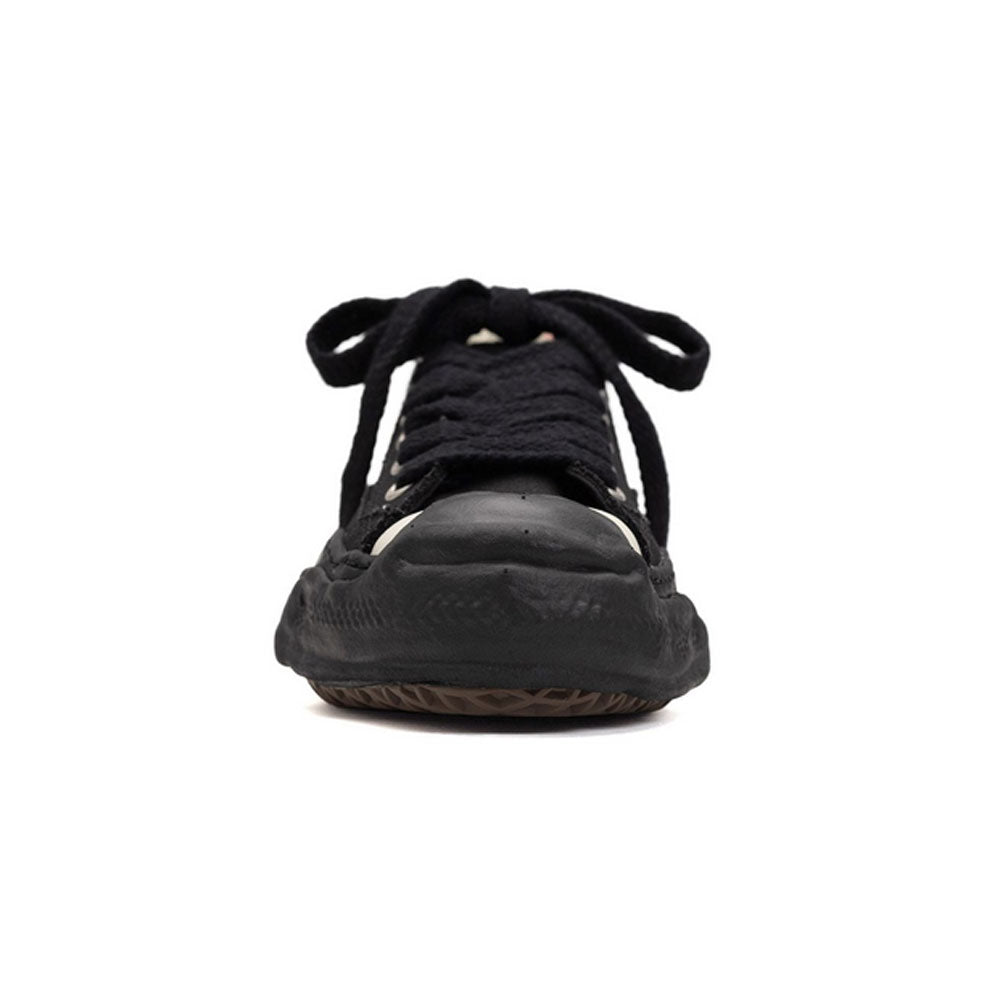 (HANK) OG Sole Canvas Low-top Sneaker BLACKxBLACK