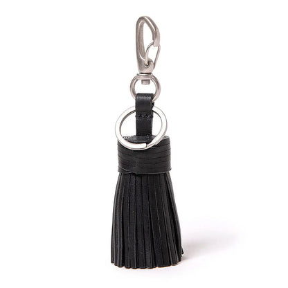 TASSEL KEY RING with HORSE LEATHER