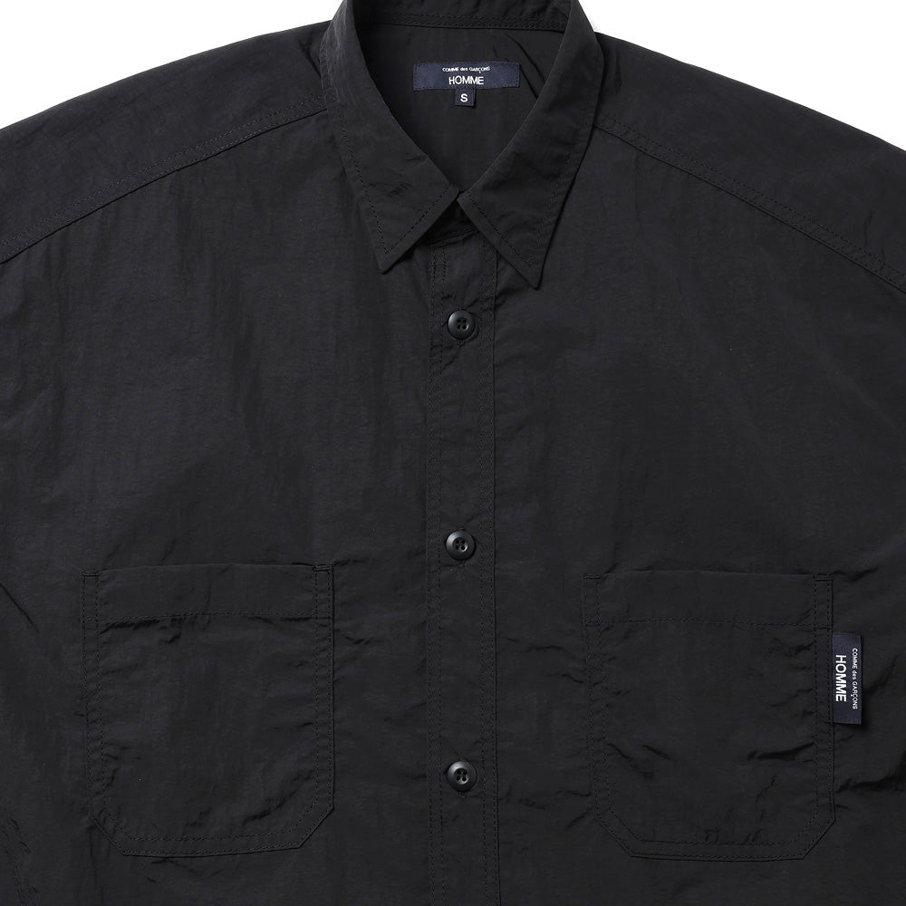 tricot COMME des GARCONS シャツ TG-B021 黒 COMME des GARCONS HOMME) ナイロンタッサー B021 (HQ-B021-051