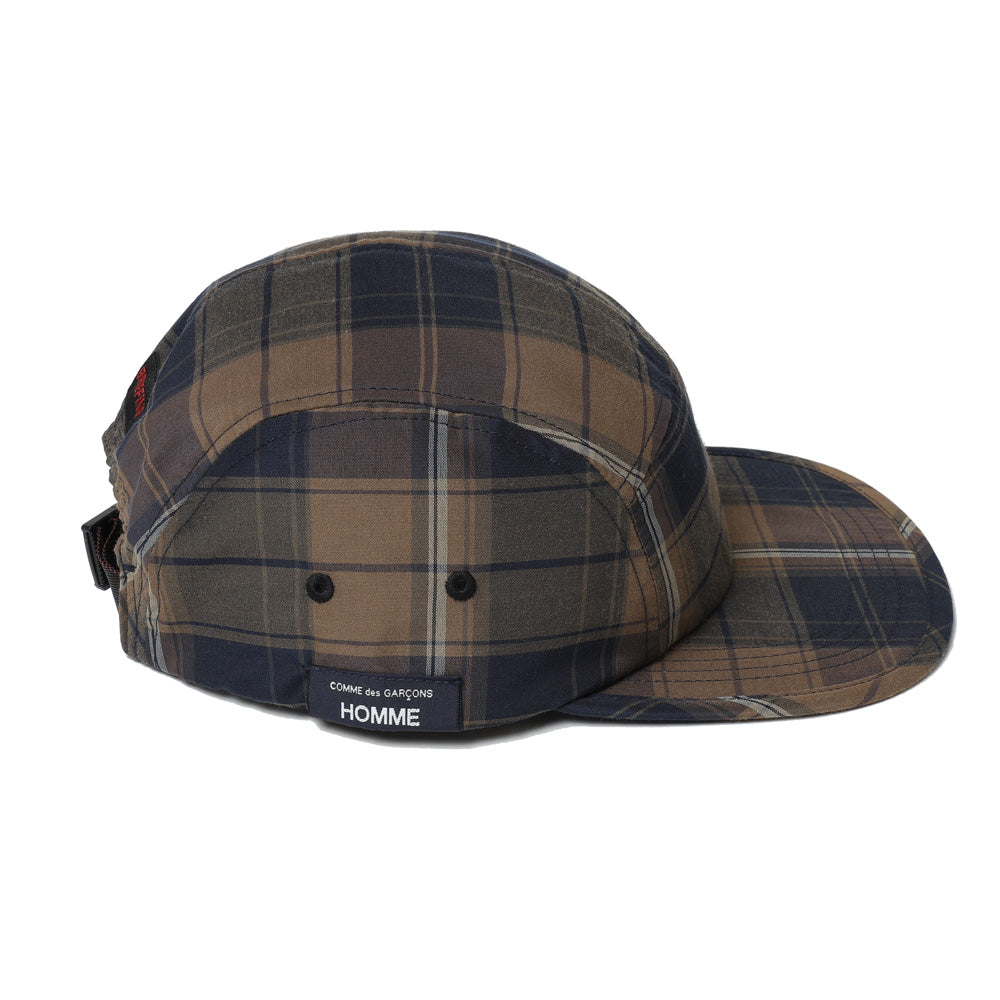帽子木型ーアンシンメトリートーク HS56.0cm COMME des GARCONS HOMME) 綿エステルチェック BRIEFING K602 (HQ-K602