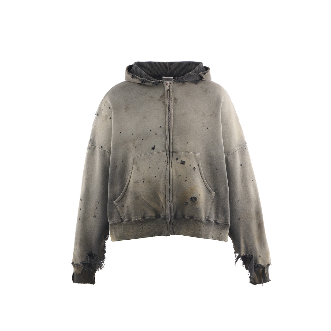 Saint Mxxxxxx (セントマイケル) ZIP HOODIE DOUBLE FACE SM-HR1-0000