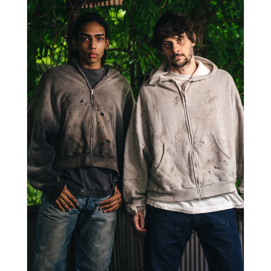 トップス mmm Saint Mxxxxxx (セントマイケル) ZIP HOODIE DOUBLE FACE SM-HR1-0000