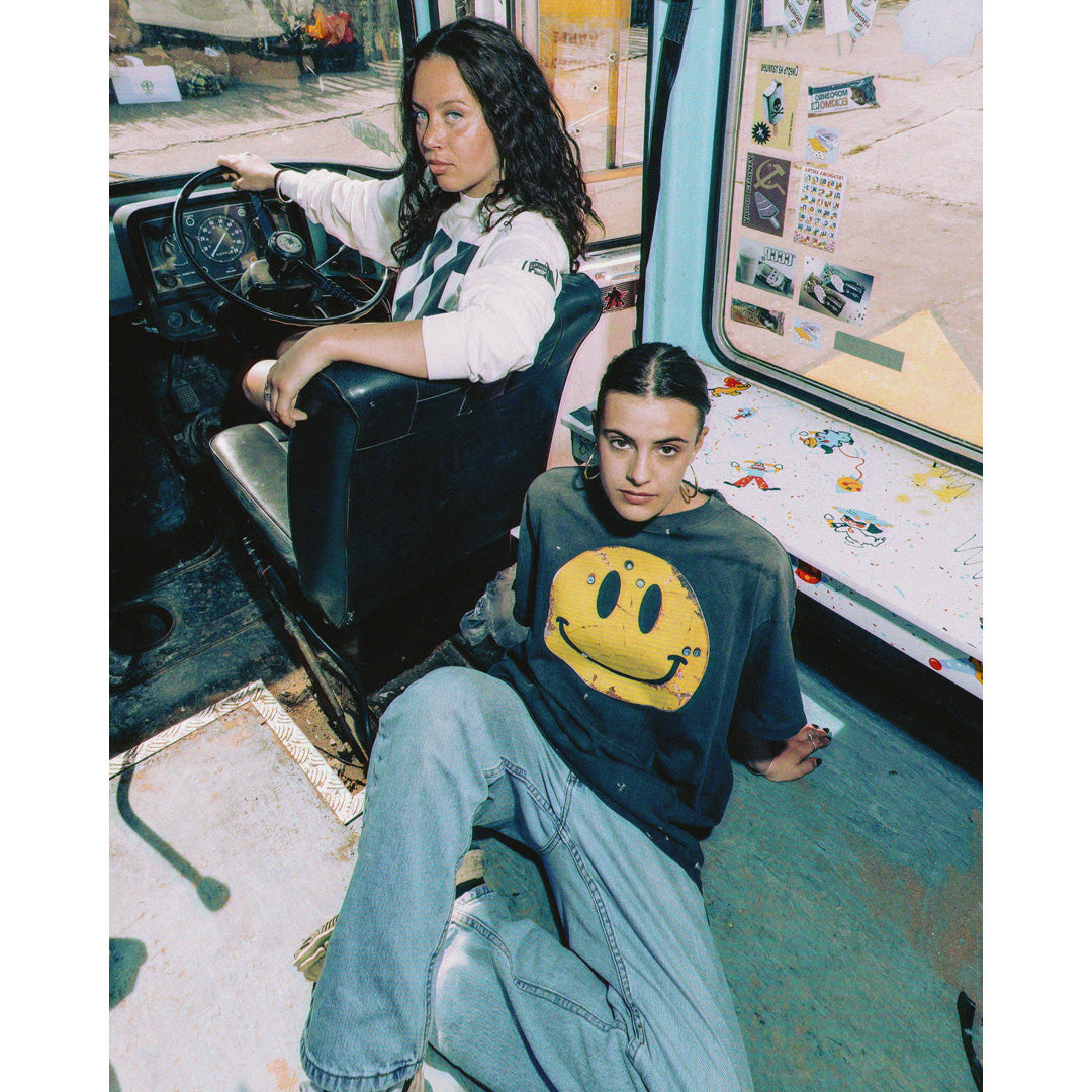SAINT Mxxxxxx × The KLF SS TEE  SMILE BLACK