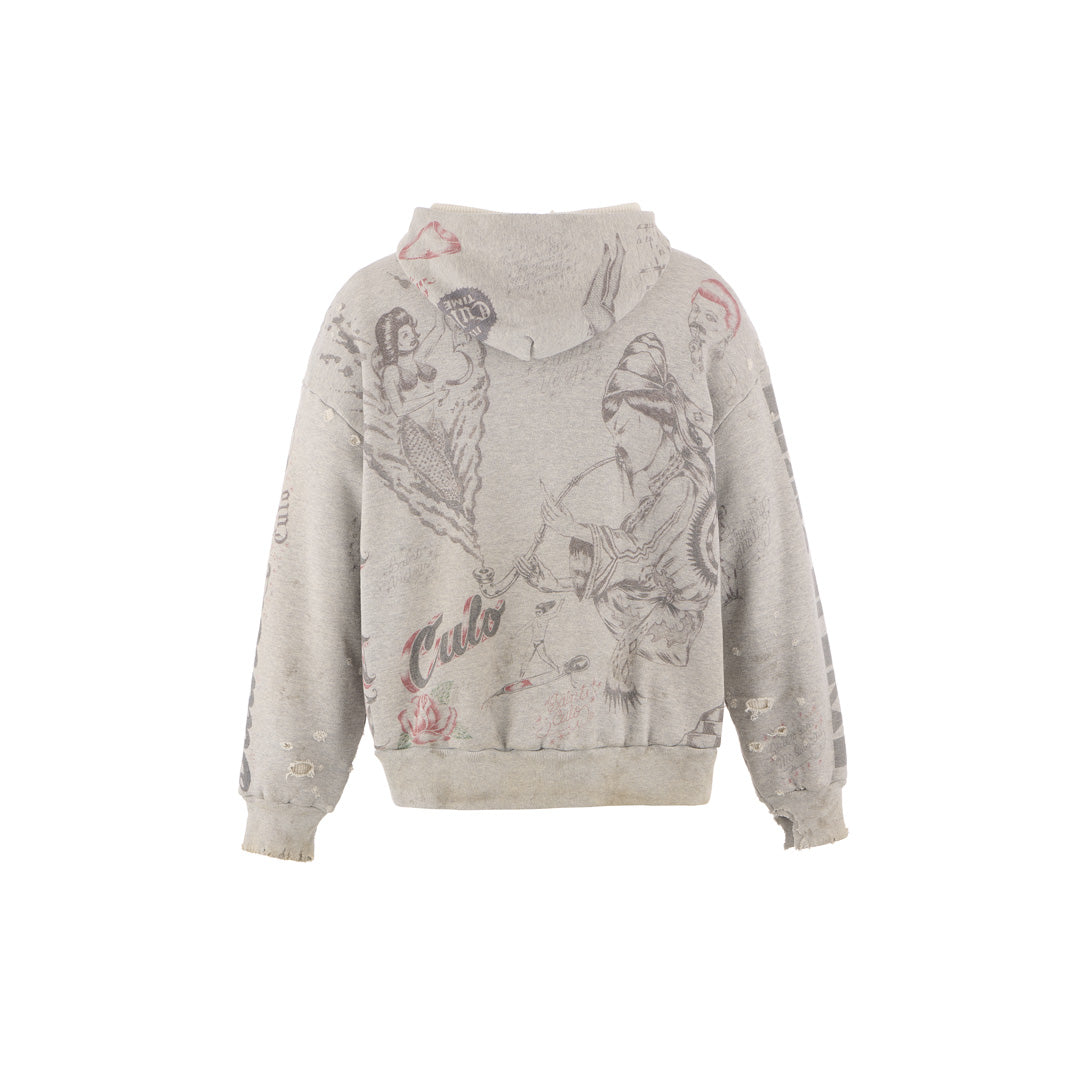 Saint Mxxxxxx (Saint Michael) ALX_HOODIE DRAWING SM-HR1-0000-C31