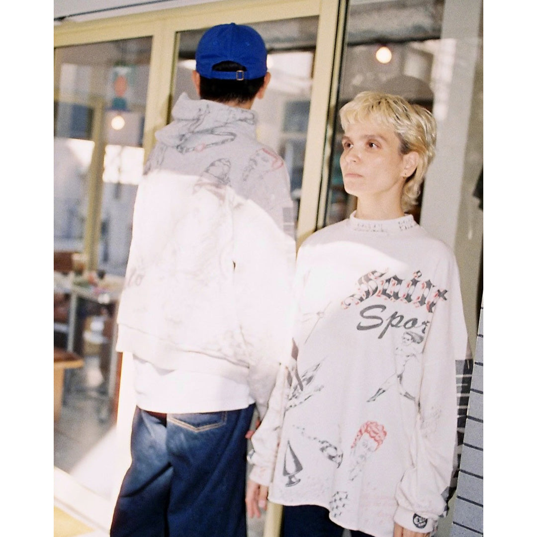 Saint Mxxxxxx (Saint Michael) ALX_HOODIE DRAWING SM-HR1-0000-C31