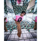 SAINT Mxxxxxx  × A BATHING APE® SS TEE HANDPRINT WHITE×PINK
