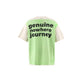 SAINT Mxxxxxx  × A BATHING APE® SS TEE HANDPRINT WHT×GRN