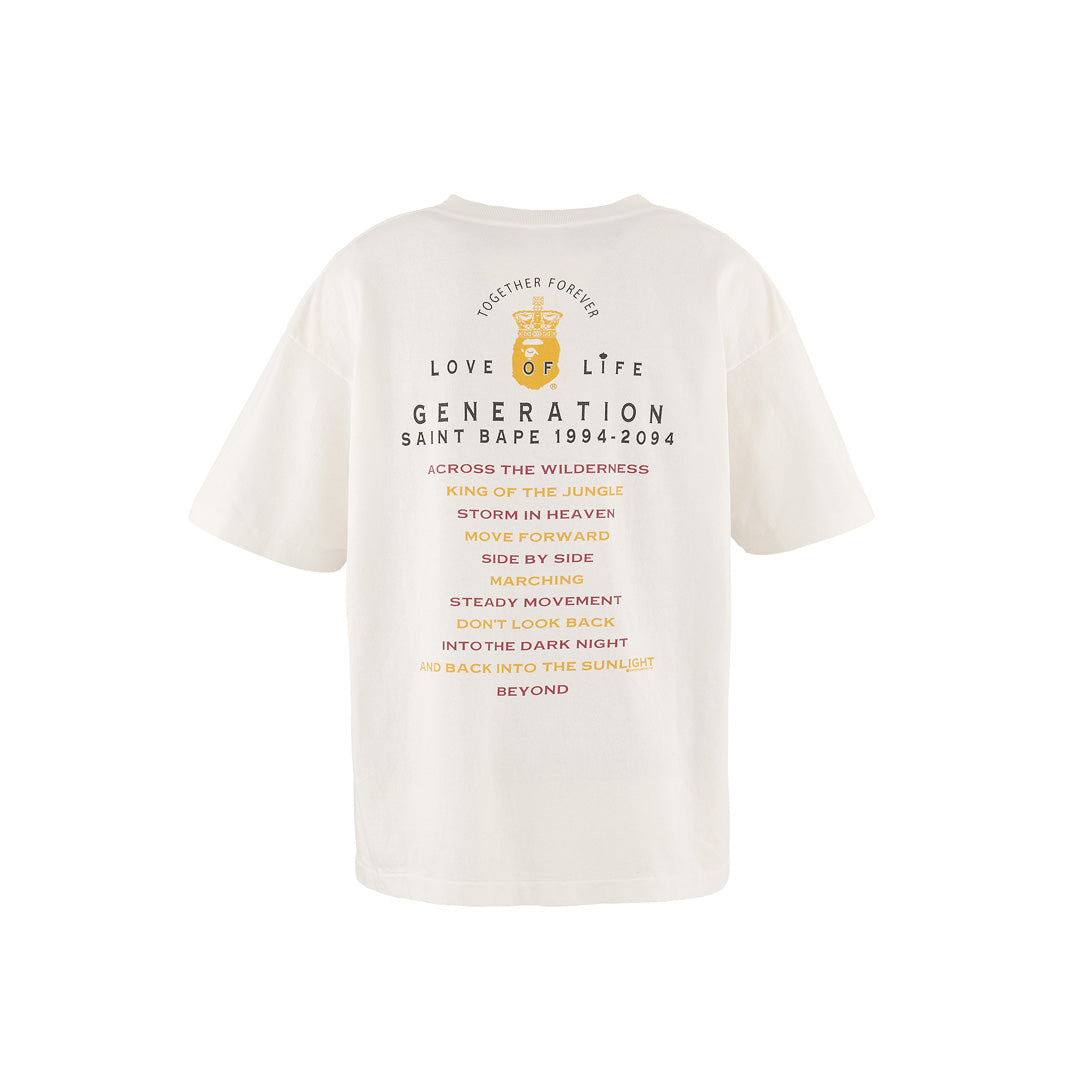 SAINT Mxxxxxx × A BATHING APE® SS TEE GENERATION