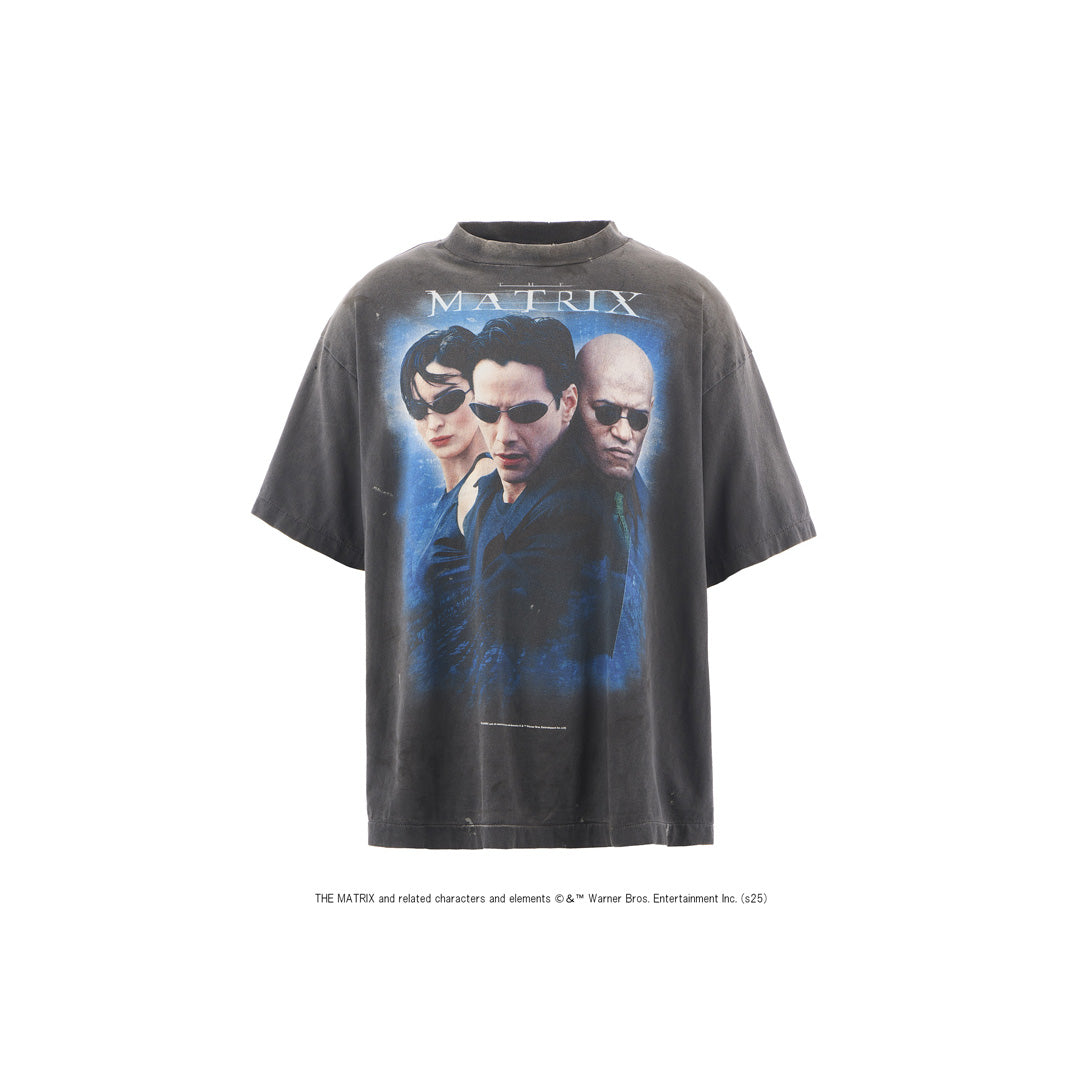 SAINT Mxxxxxx × THE MATRIX SS TEE THE MATRIX WHITE LOGO