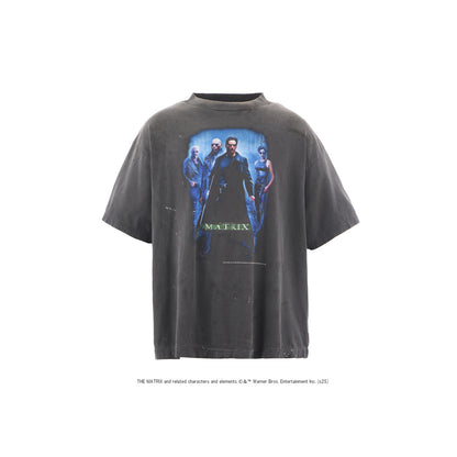 SAINT Mxxxxxx × THE MATRIX SS TEE THE MATRIX GREEN LOGO