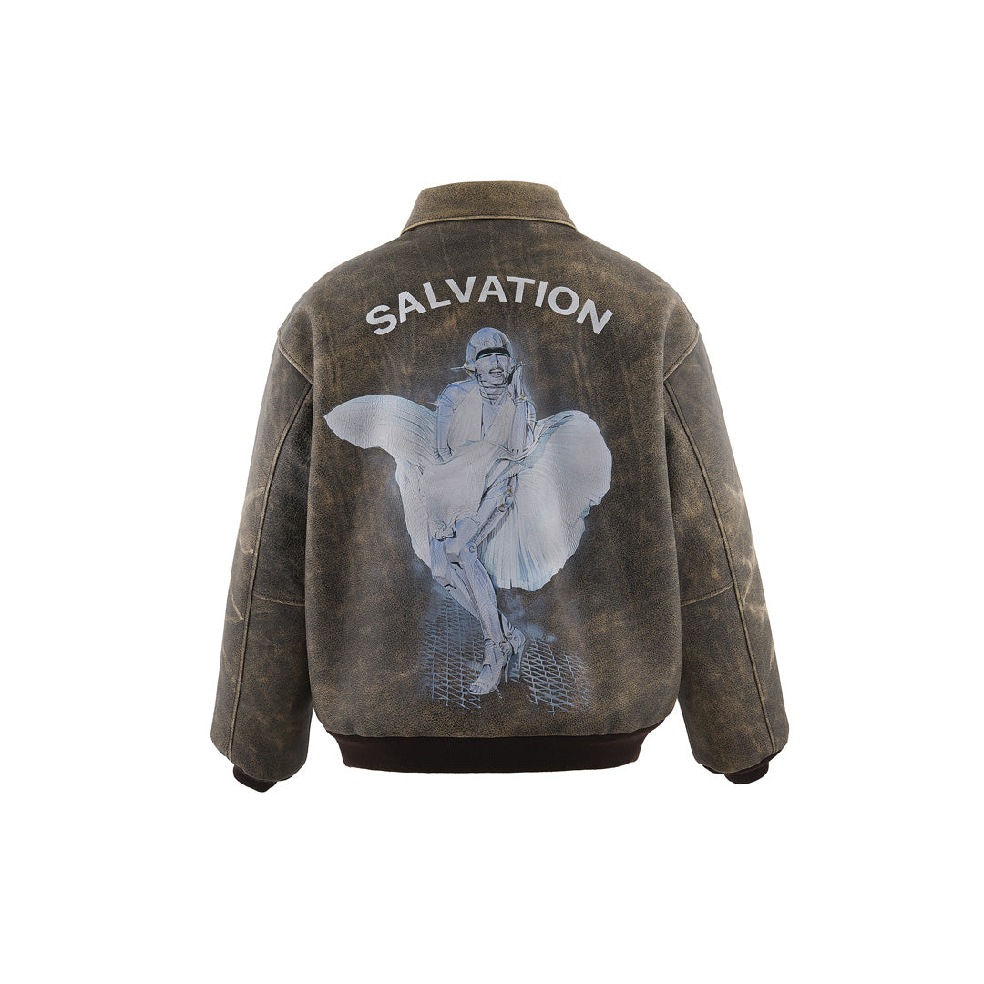 SAINT Mxxxxxx × Hajime Sorayama LEATHER A2 JKT