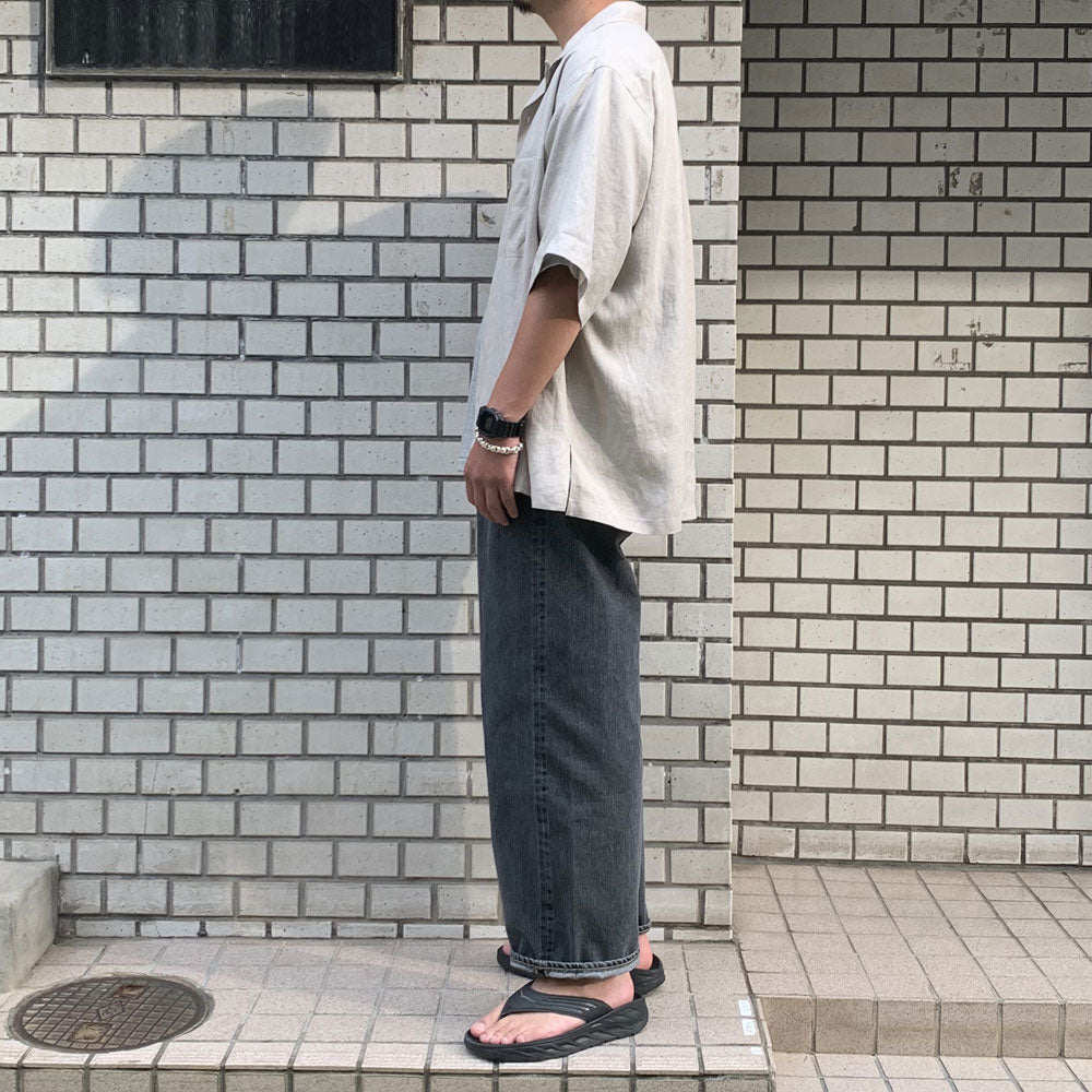 OPEN COLLAR SHIRT S/S HEMP