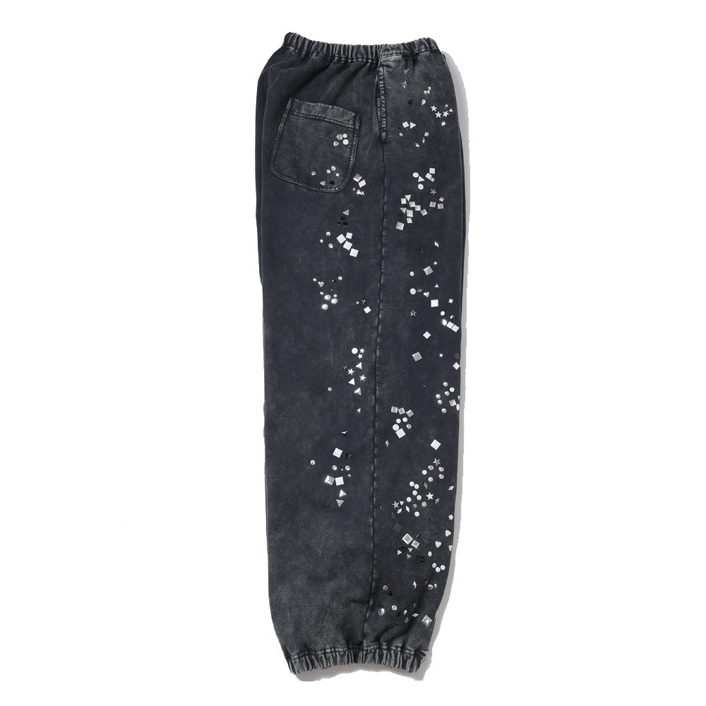 EMBELLISHED BLEACHED PANTS