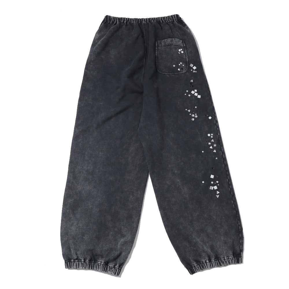 EMBELLISHED BLEACHED PANTS